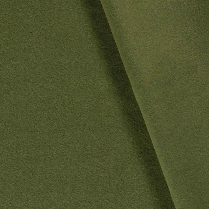 Baumwoll-Fleece uni khaki - 1461 Highlight